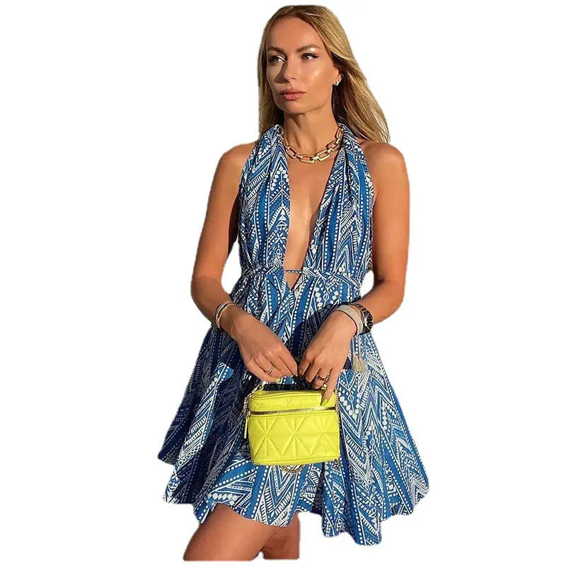 SOLEIL Sommerkleid Damen floral – Ganzkörper