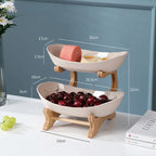 StackStyle™ Obstständer – Eleganter Mehretagen-Organizer für Küche & Wohnzimmer LuxMenor