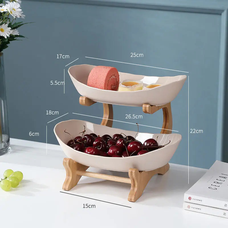 StackStyle™ Obstständer – Eleganter Mehretagen-Organizer für Küche & Wohnzimmer LuxMenor
