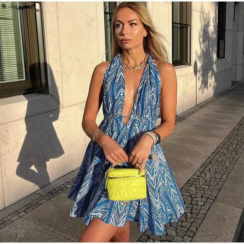 SOLEIL rückenfreies Kleid Damen – Rückenansicht