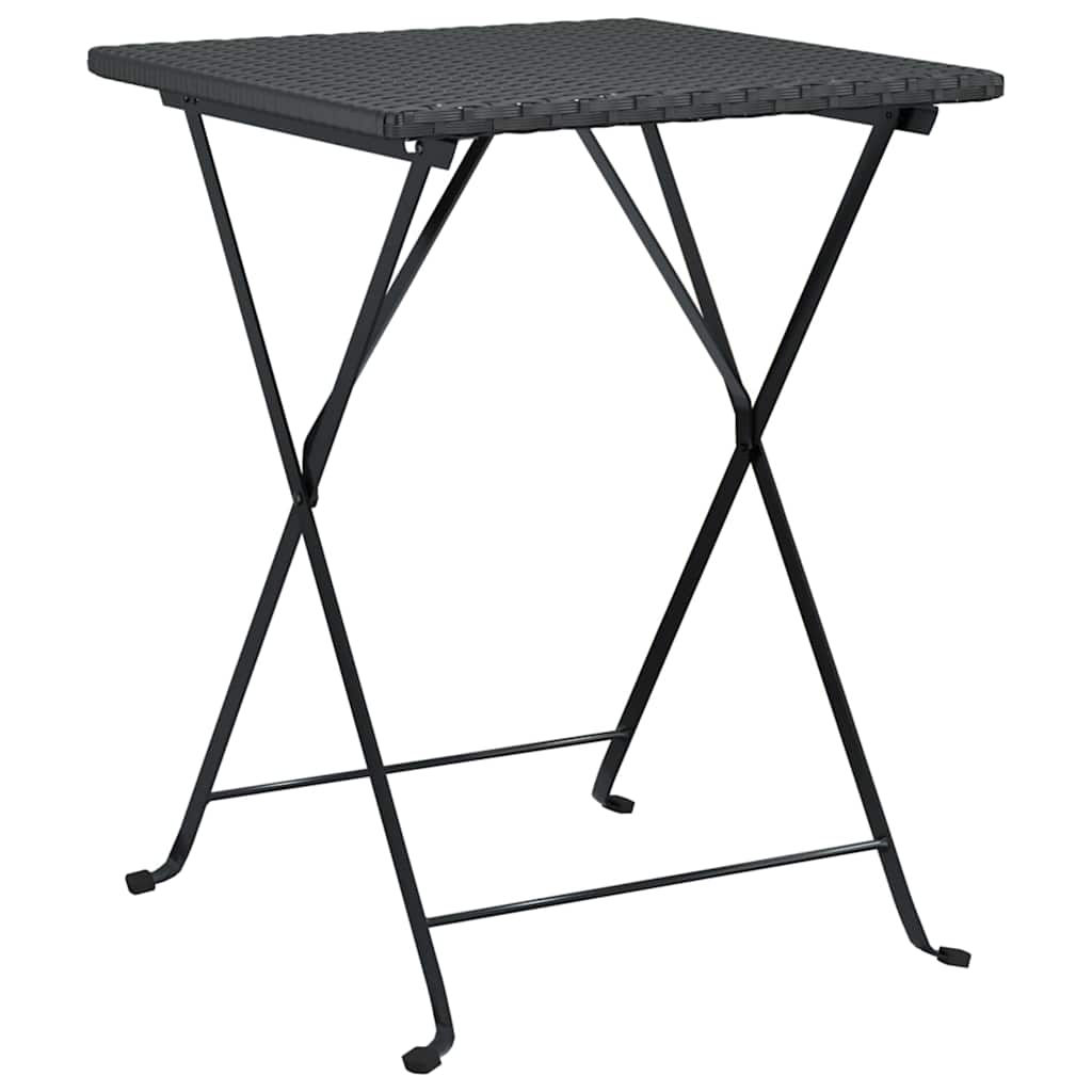 Bistro-Set 3-tlg. klappbar – PE-Rattan Balkonmöbel