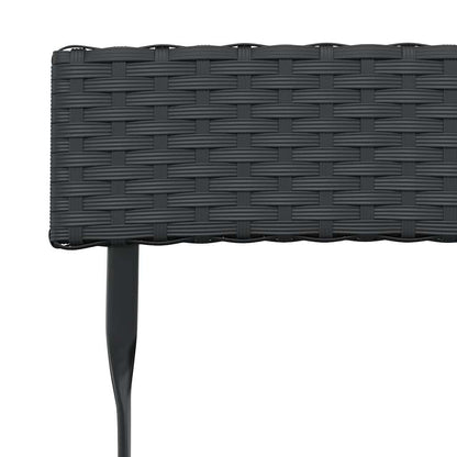 Bistro-Set 3-tlg. klappbar – PE-Rattan Balkonmöbel