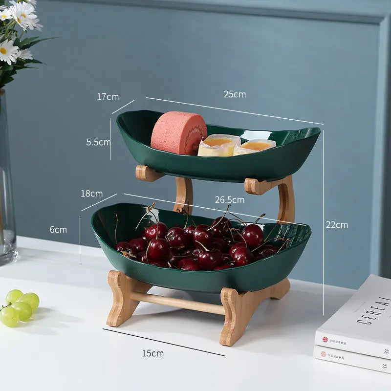 StackStyle™ Obstständer – Eleganter Mehretagen-Organizer für Küche & Wohnzimmer LuxMenor