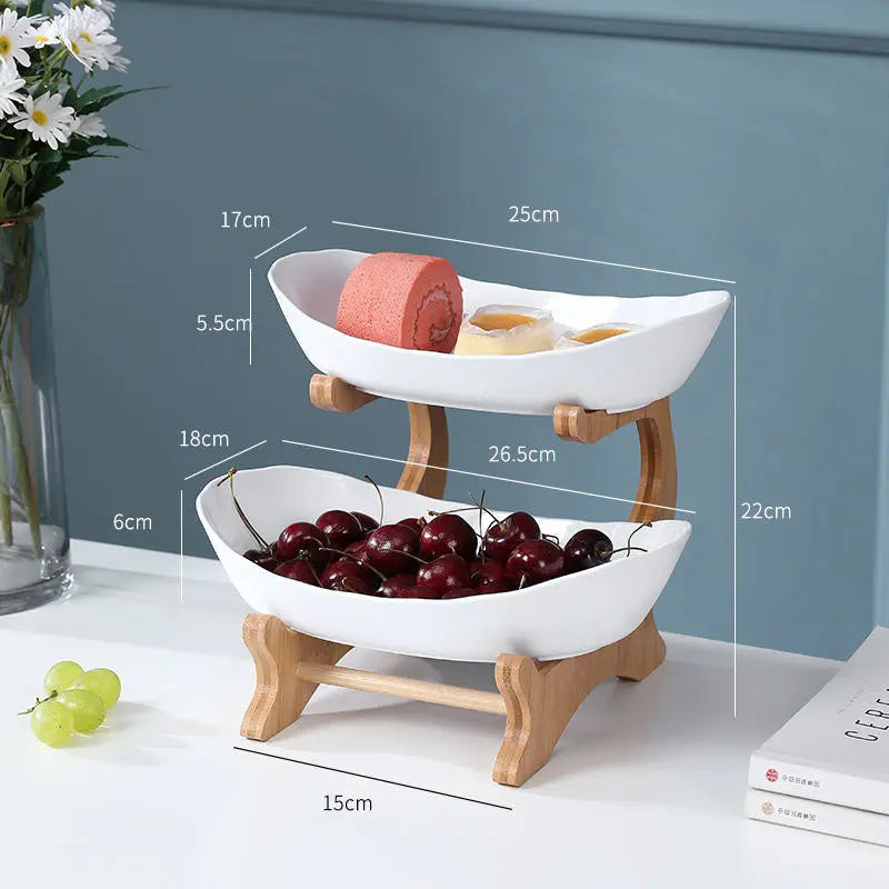 StackStyle™ Obstständer – Eleganter Mehretagen-Organizer für Küche & Wohnzimmer LuxMenor